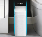 Lixeira Inteligente 15L com Sensor Automático (Branca) – Sensor de Movimento, Ideal para Banheiro/Cozinha